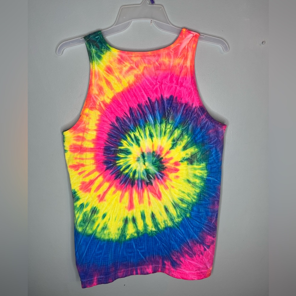 Bahamas Island Paradise Bimini Tie Dyed Tank Top On AAA Tag Size Large - Picture 4 of 4